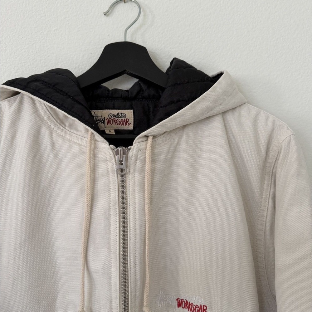 Stussy Workwear White Jacket View 2